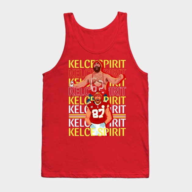 Travis Kelce x Jason Kelce Spirit - Red Tank Top by Mic jr